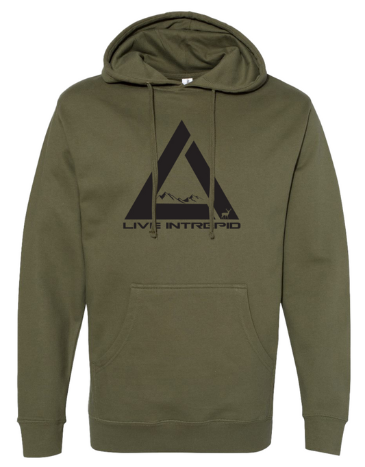 Live Intrepid triangle hoodie
